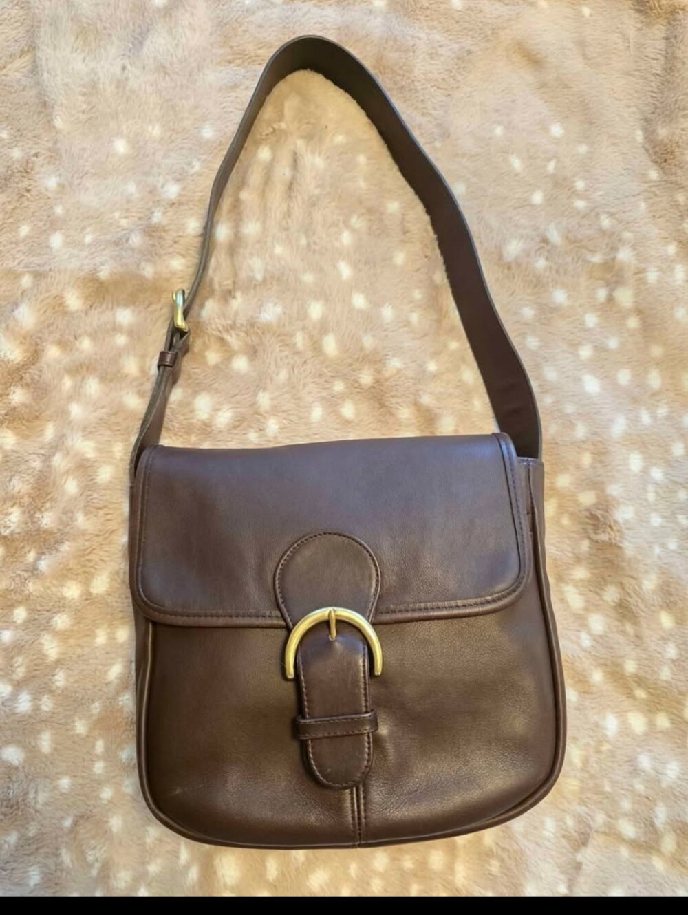 Coach Bedford Flap Mahogany and brass bag